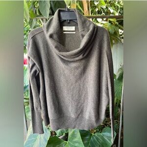 Allsaints 100% cashmere cowl neck long sleeve spitalfields